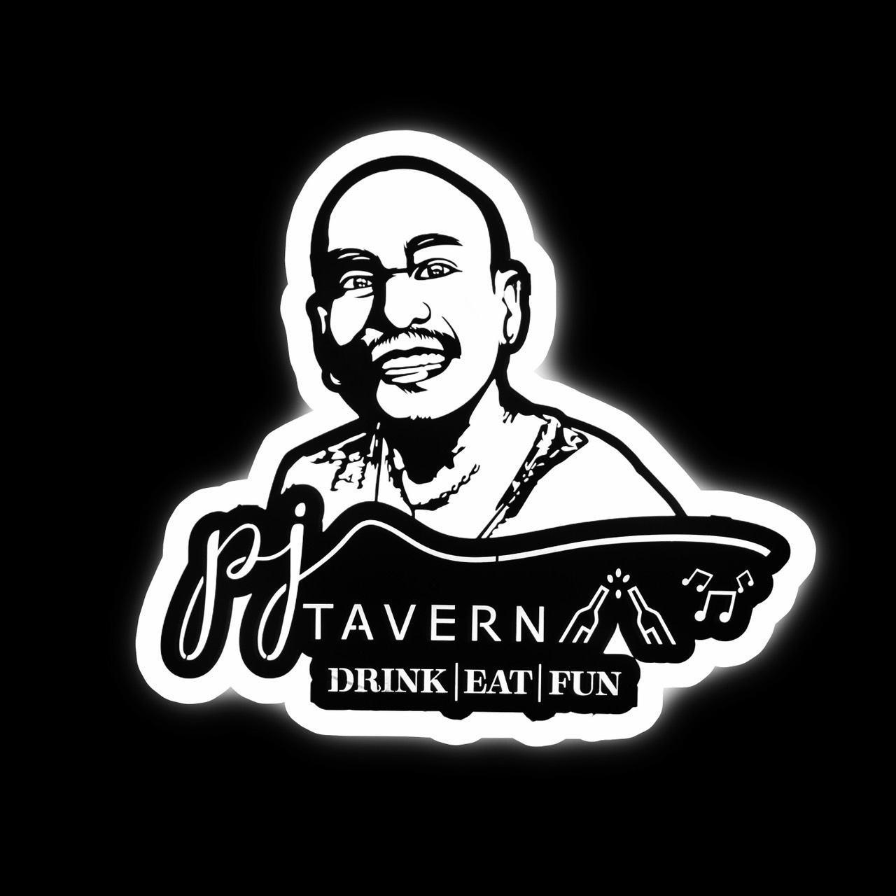 Menu PJ Tavern logo – Thai restaurant in Pattaya serving authentic Thai cuisine, cocktails, and seafood in a fun and friendly atmosphere.