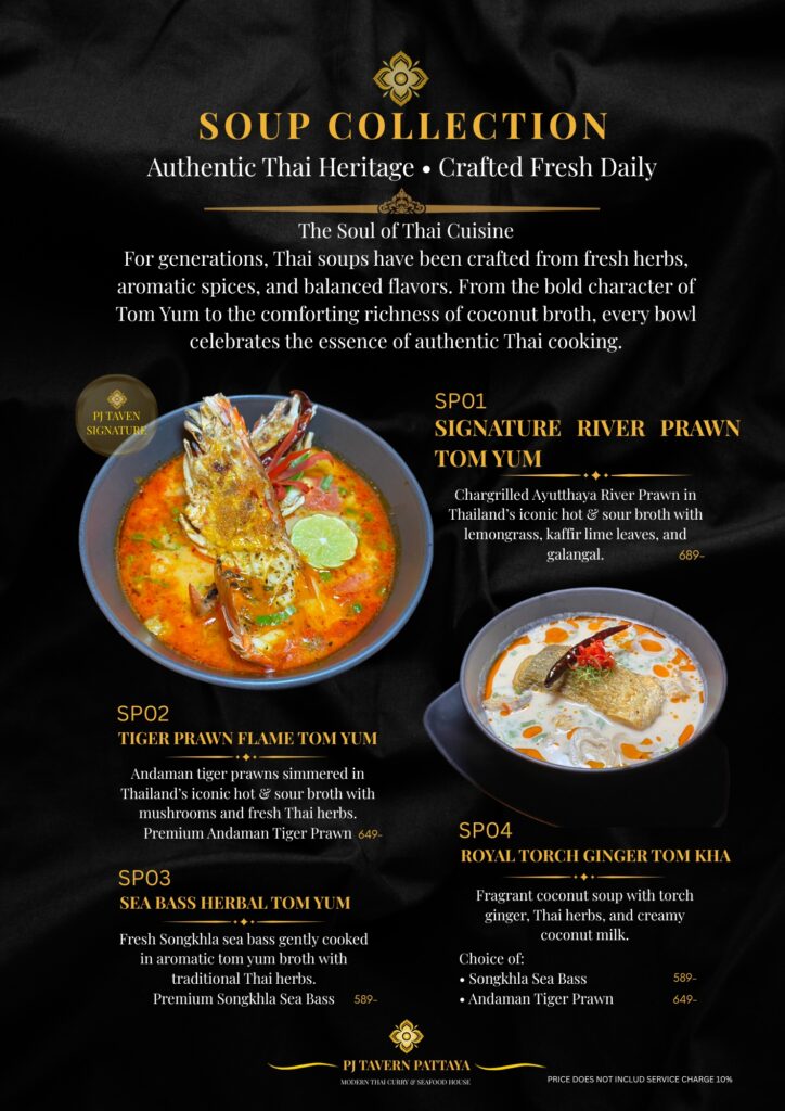 Authentic Thai Soups | PJ Tavern Pattaya